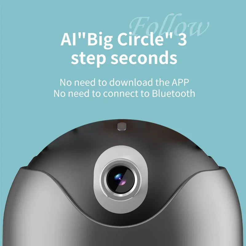 Q8 Auto Face Tracking Gimbal Estabilizador AI Follow-Up Vídeo Tripé Telefone Tablet Rastreamento Suporte 360 Rotação Selfie Stick