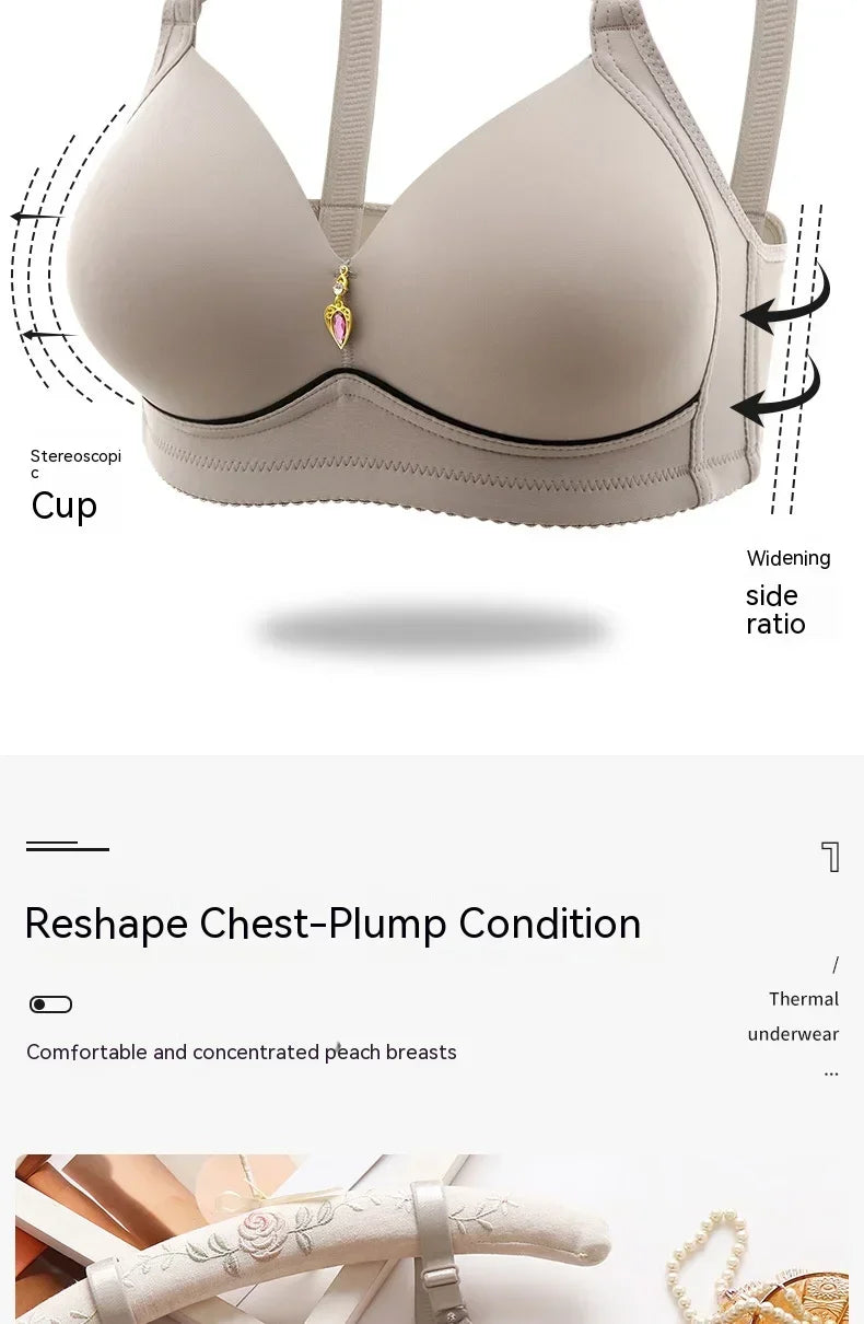 Sutiã Feminino Plus Size Sem Aro – Confortável, Respirável e com Sustentação Natural