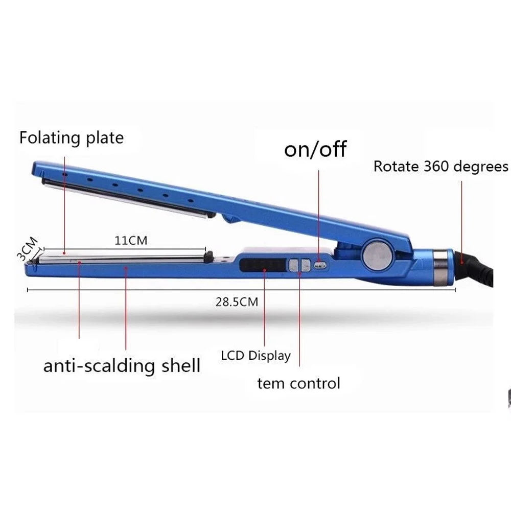Kit Chapinha Profissional Titânio Bivolt 110V/220V com Escova Modeladora para Alisamento Rápido