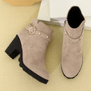 Botas femininas elegantes – salto alto, amarração e design europeu. Entrega rápida.