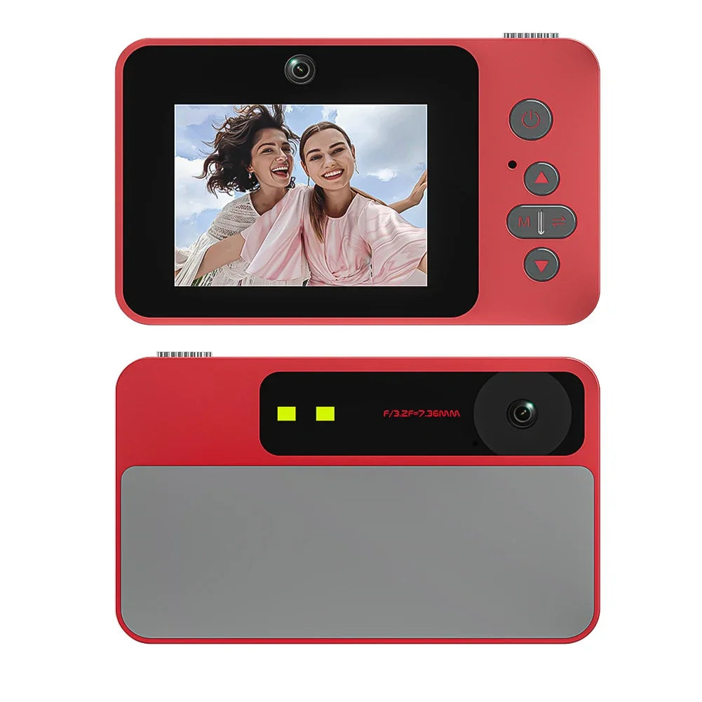 Câmera Digital 4K para Selfie e Vlog – Zoom 8X, Full HD 1080p, Mini Retro CCD, Ideal para Viagens e Estudantes