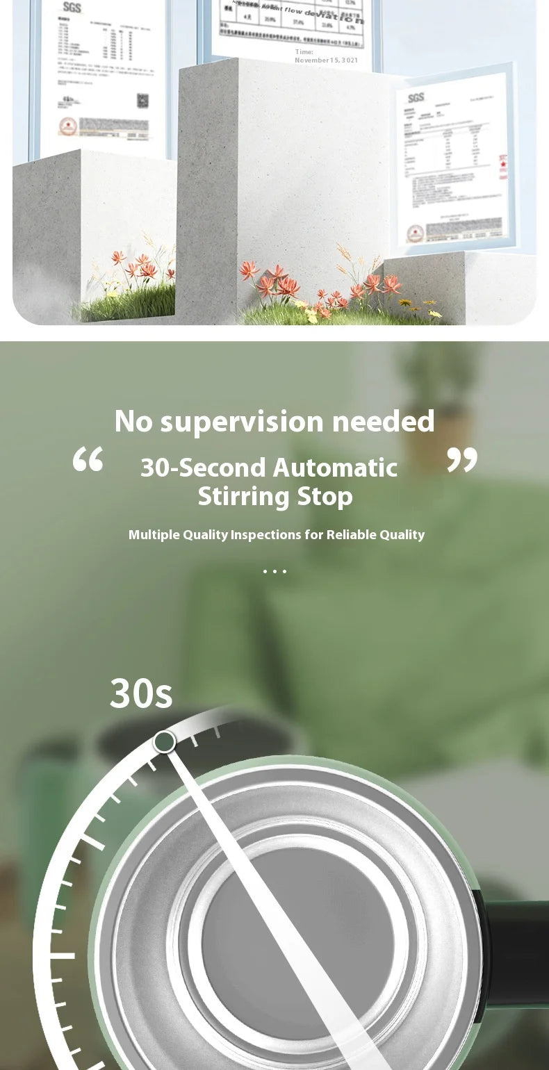 Caneca Inteligente com Medidor de Temperatura e Misturador Automático Magnético – Copo Elétrico Portátil para Café, Shake e Fitness