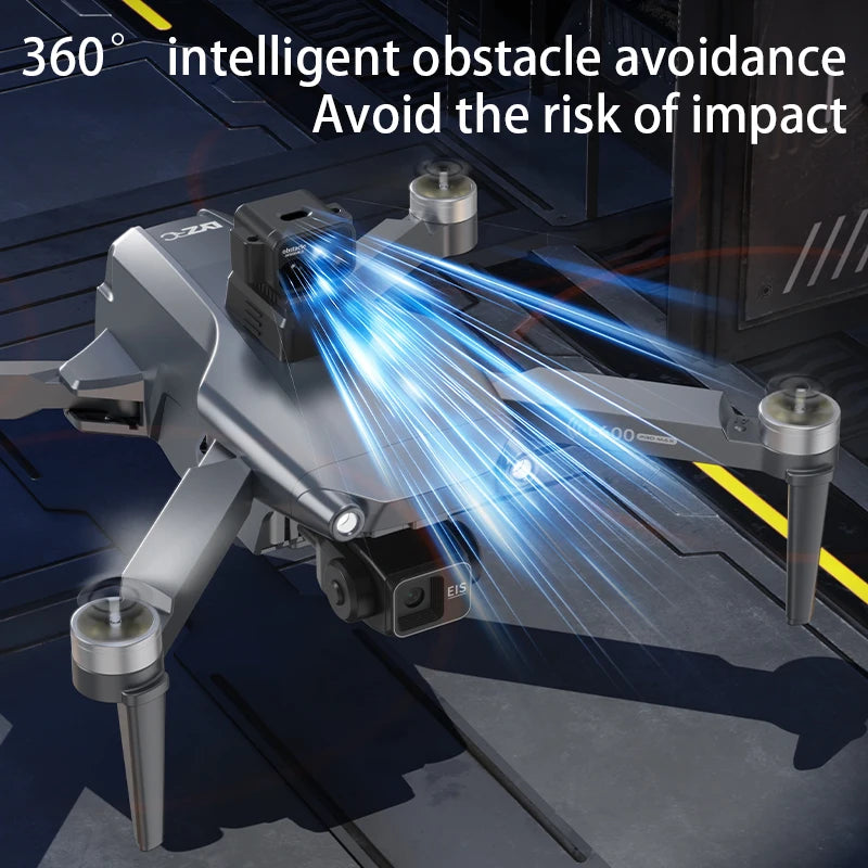 Drone Profissional L600 Pro Max – Câmera 8K, Gimbal 3 Eixos, Wi-Fi, Evitação de Obstáculos 360°, Tela Grande, FPV, Motor Brushless