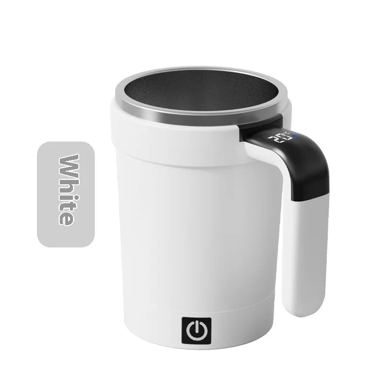Caneca Inteligente com Medidor de Temperatura e Misturador Automático Magnético – Copo Elétrico Portátil para Café, Shake e Fitness