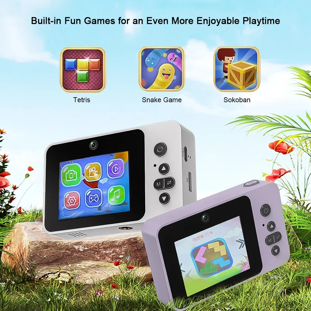 Câmera Digital 4K para Selfie e Vlog – Zoom 8X, Full HD 1080p, Mini Retro CCD, Ideal para Viagens e Estudantes