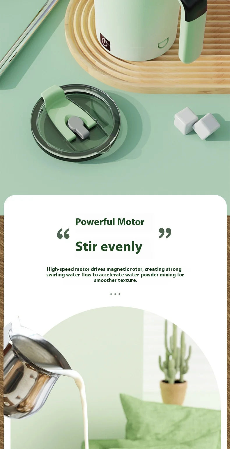 Caneca Inteligente com Medidor de Temperatura e Misturador Automático Magnético – Copo Elétrico Portátil para Café, Shake e Fitness