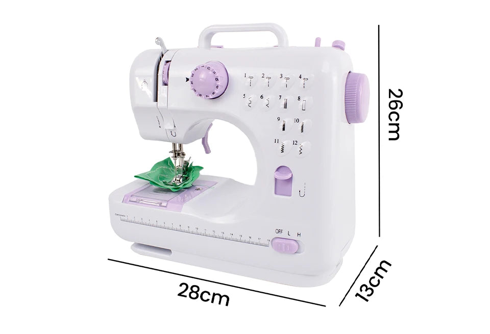 Mini Máquina de Costura Portátil 12 Pontos