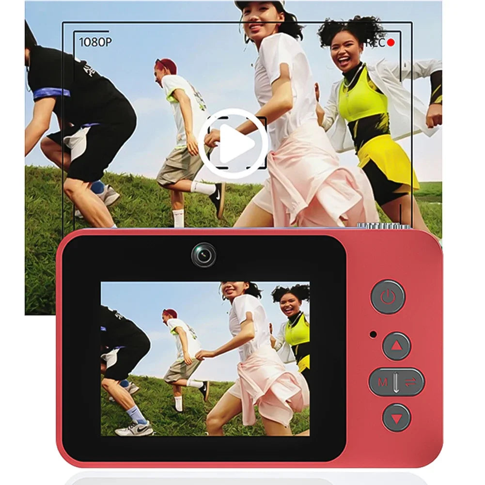 Câmera Digital 4K para Selfie e Vlog – Zoom 8X, Full HD 1080p, Mini Retro CCD, Ideal para Viagens e Estudantes