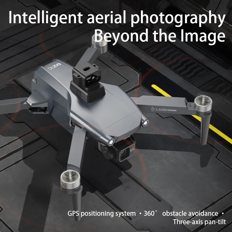Drone Profissional L600 Pro Max – Câmera 8K, Gimbal 3 Eixos, Wi-Fi, Evitação de Obstáculos 360°, Tela Grande, FPV, Motor Brushless