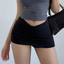 Saia elástica casual feminina