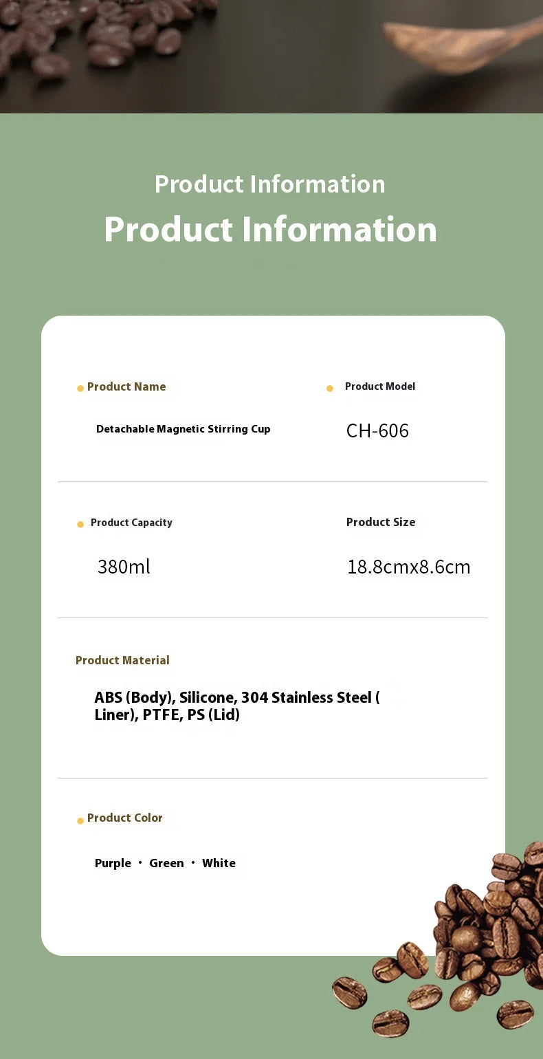 Caneca Inteligente com Medidor de Temperatura e Misturador Automático Magnético – Copo Elétrico Portátil para Café, Shake e Fitness
