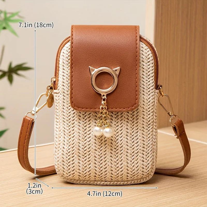 Bolsa Mini Transversal Feminina para Celular – Estilo Casual para Passeios, Festas e Viagens