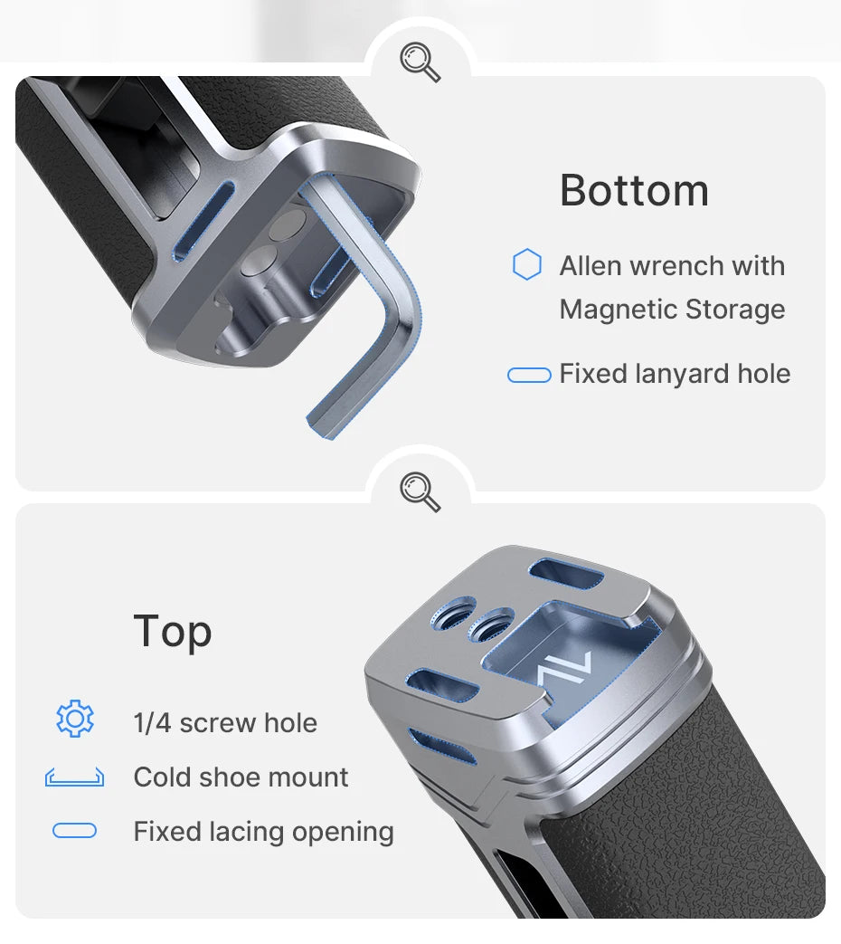 Ulanzi Rig Universal para Smartphone – Suporte com Dupla Empunhadura para Vlog, Vídeos e Fotografia (iPhone e Android)