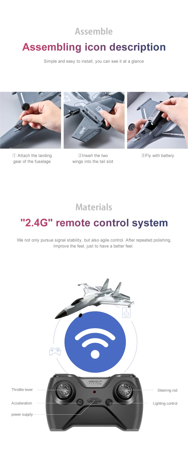 Drone Planador G1 para Iniciantes e Profissionais, 3 Canais, Aeronave RC, Controle Remoto, Lançamento Manual, Espuma, Elétrico, Avião para Uso Externo