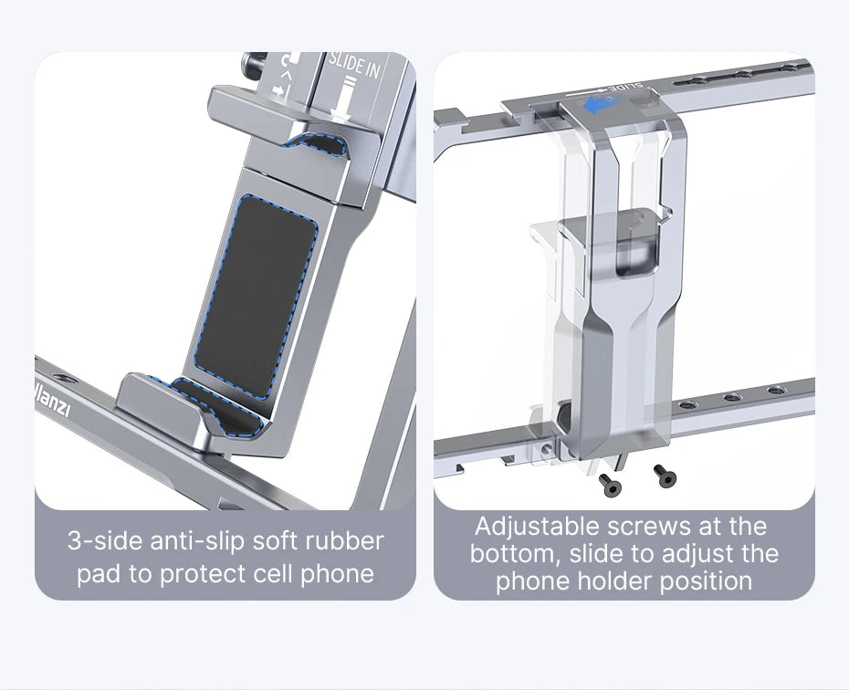 Ulanzi Rig Universal para Smartphone – Suporte com Dupla Empunhadura para Vlog, Vídeos e Fotografia (iPhone e Android)