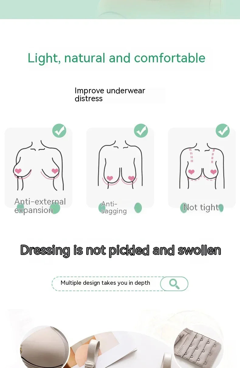 Sutiã Feminino Plus Size Sem Aro – Confortável, Respirável e com Sustentação Natural