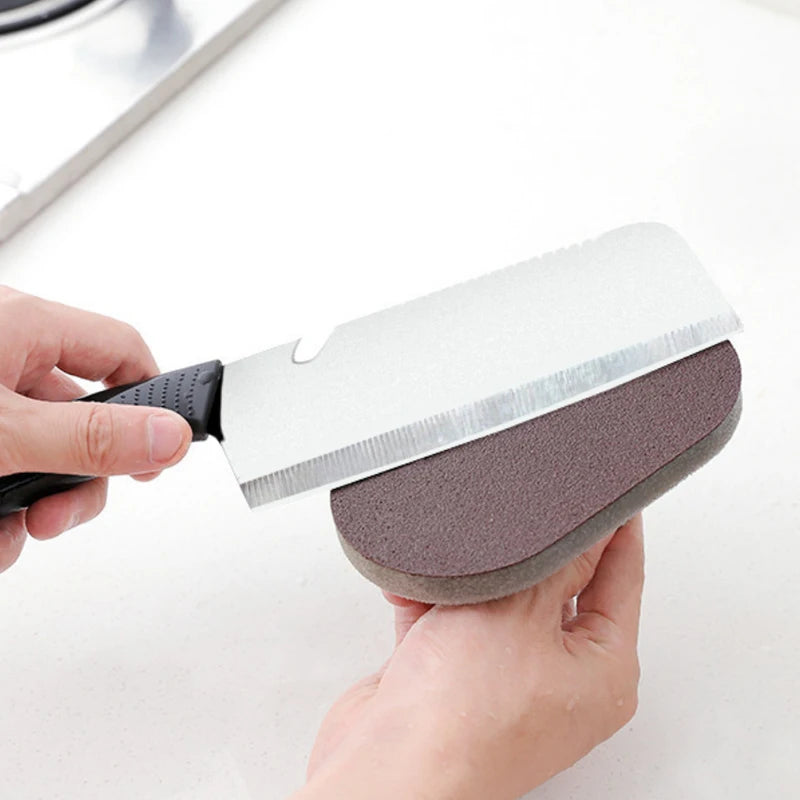 Esponja Mágica com Cabo para Limpeza – Remove Sujeira, Gordura e Ferrugem