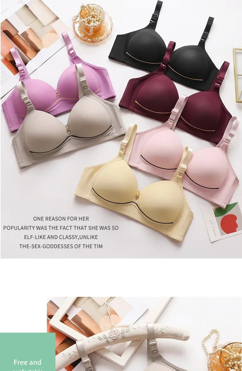 Sutiã Feminino Plus Size Sem Aro – Confortável, Respirável e com Sustentação Natural