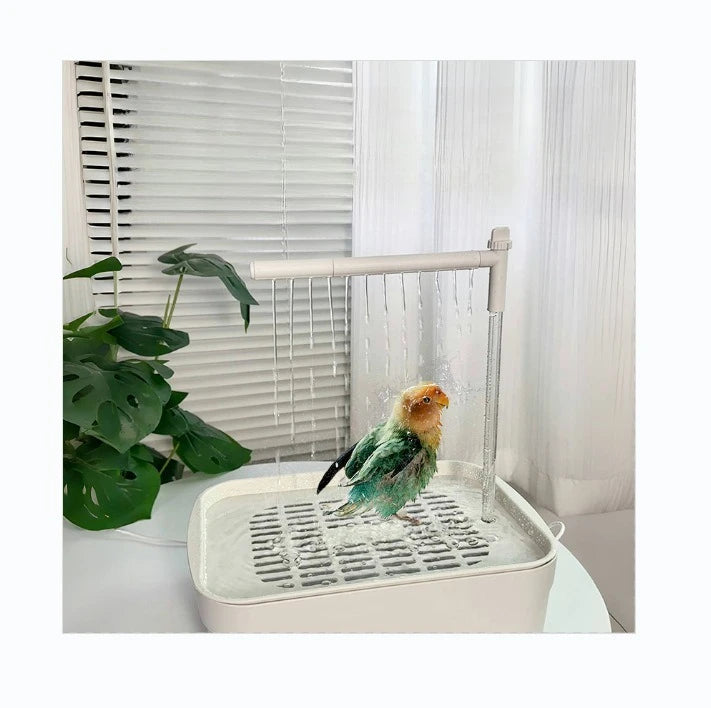 Banheira Automática para Pássaros com Circulação de Água – Ideal para Calopsitas e Aves Pequenas
