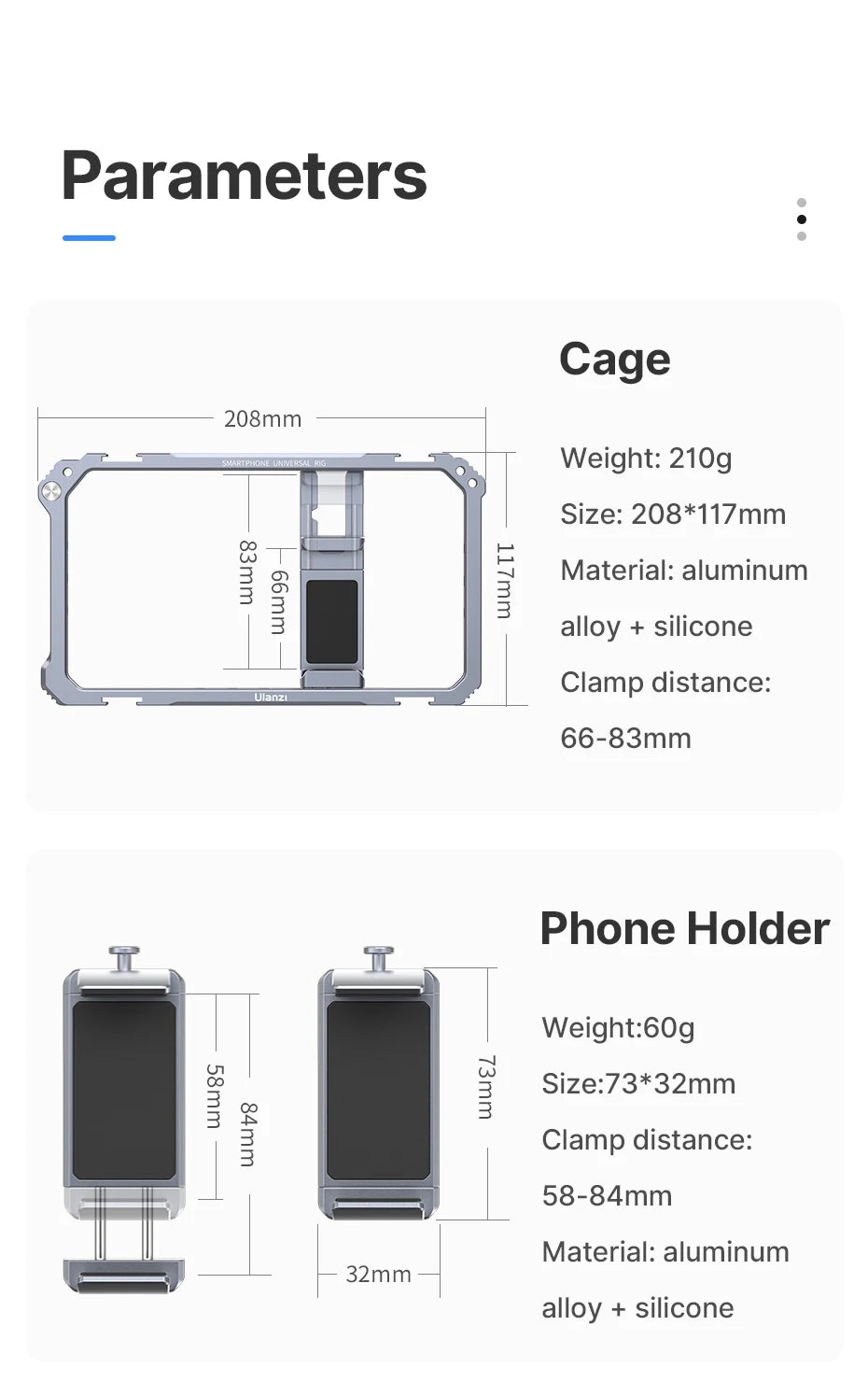 Ulanzi Rig Universal para Smartphone – Suporte com Dupla Empunhadura para Vlog, Vídeos e Fotografia (iPhone e Android)