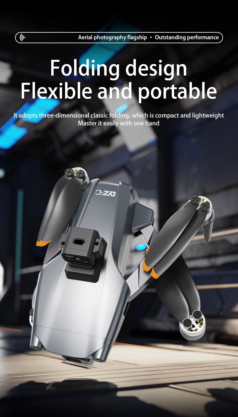 Drone Profissional L600 Pro Max – Câmera 8K, Gimbal 3 Eixos, Wi-Fi, Evitação de Obstáculos 360°, Tela Grande, FPV, Motor Brushless