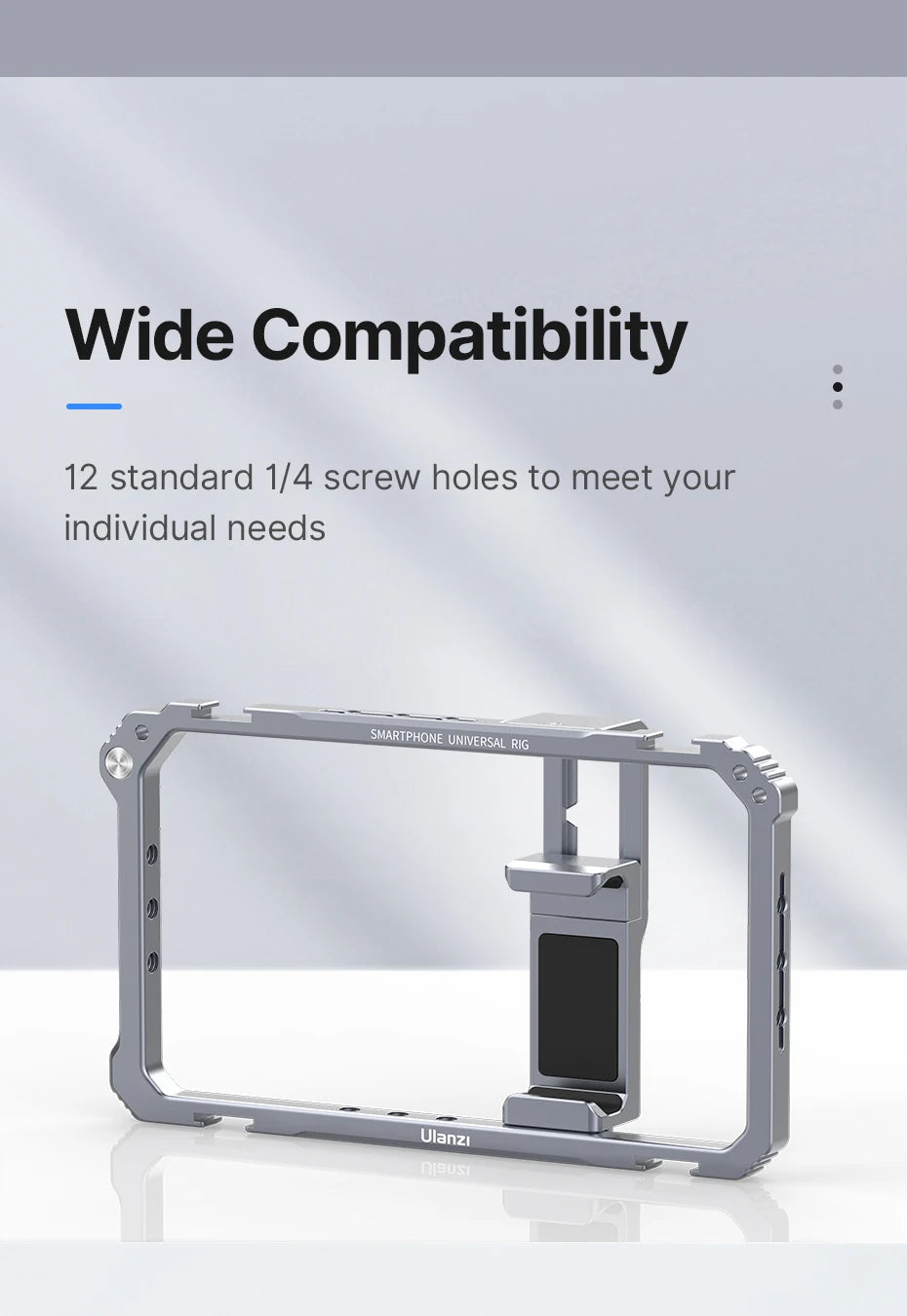 Ulanzi Rig Universal para Smartphone – Suporte com Dupla Empunhadura para Vlog, Vídeos e Fotografia (iPhone e Android)