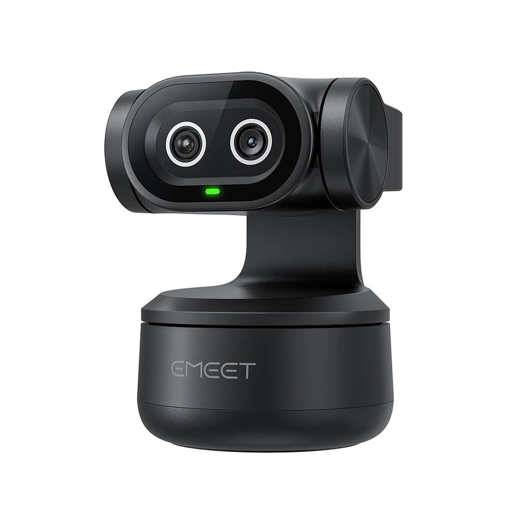 4K Webcam EMEET PIXY Dual-Camera AI Tracking Video Camera for Live Streaming With Sony Sensor Gesture Control Autofocus 3 Mics