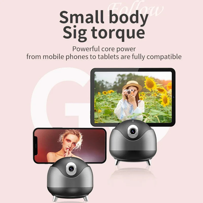Q8 Auto Face Tracking Gimbal Estabilizador AI Follow-Up Vídeo Tripé Telefone Tablet Rastreamento Suporte 360 Rotação Selfie Stick