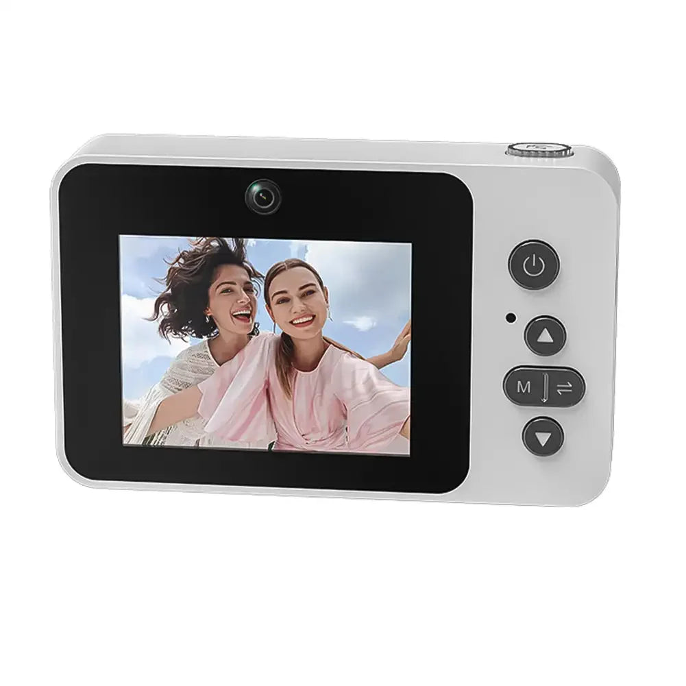 Câmera Digital 4K para Selfie e Vlog – Zoom 8X, Full HD 1080p, Mini Retro CCD, Ideal para Viagens e Estudantes