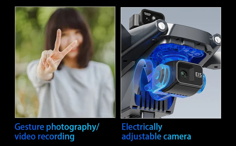 Drone Profissional L600 Pro Max – Câmera 8K, Gimbal 3 Eixos, Wi-Fi, Evitação de Obstáculos 360°, Tela Grande, FPV, Motor Brushless