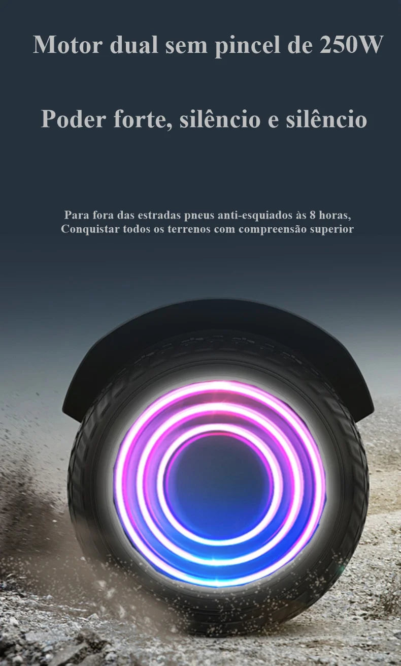 Hoverboard Elétrico Auto Equilíbrio Scooter Elétrica com Frete Grátis