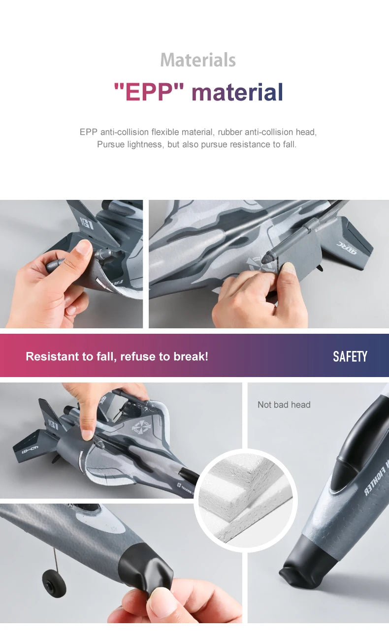 Drone Planador G1 para Iniciantes e Profissionais, 3 Canais, Aeronave RC, Controle Remoto, Lançamento Manual, Espuma, Elétrico, Avião para Uso Externo