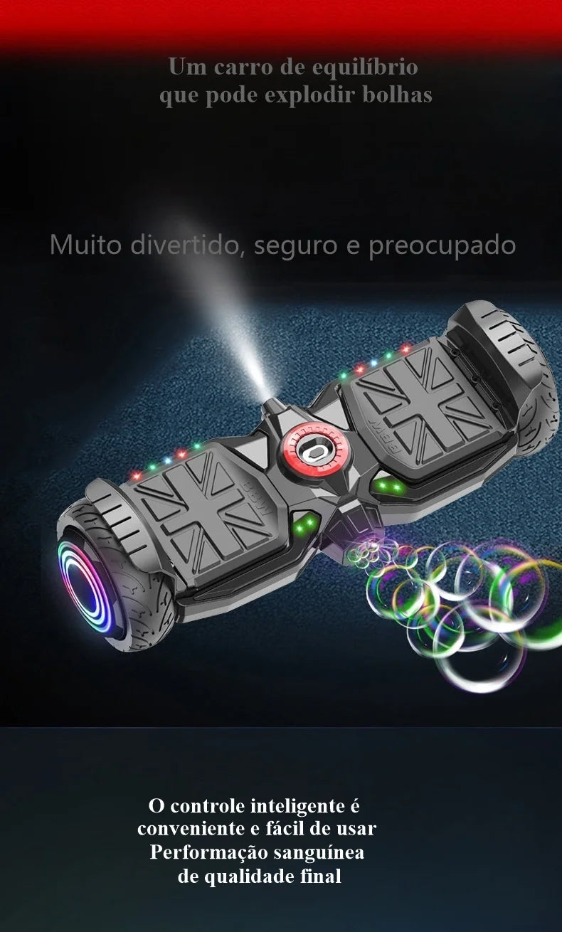 Hoverboard Elétrico Auto Equilíbrio Scooter Elétrica com Frete Grátis
