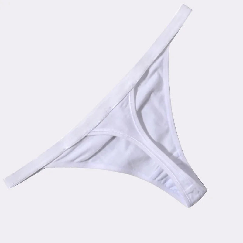 4 peças de roupa íntima feminina sexy de algodão fio dental