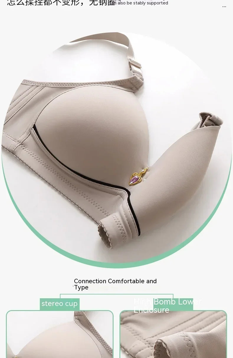 Sutiã Feminino Plus Size Sem Aro – Confortável, Respirável e com Sustentação Natural