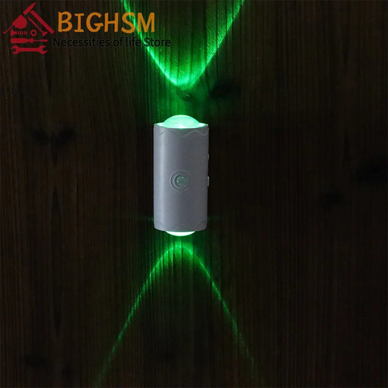 Luz Noturna LED Recarregável com Sensor de Movimento e Ajuste de Brilho