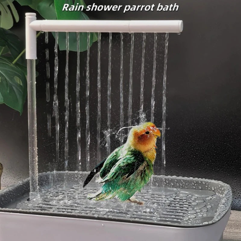 Banheira Automática para Pássaros com Circulação de Água – Ideal para Calopsitas e Aves Pequenas