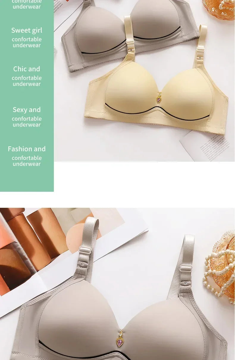 Sutiã Feminino Plus Size Sem Aro – Confortável, Respirável e com Sustentação Natural