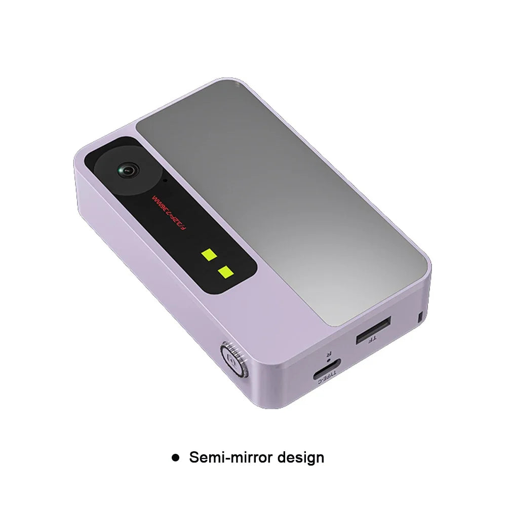 Câmera Digital 4K para Selfie e Vlog – Zoom 8X, Full HD 1080p, Mini Retro CCD, Ideal para Viagens e Estudantes