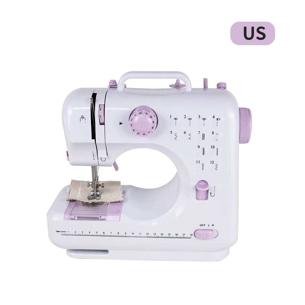 Mini Máquina de Costura Portátil 12 Pontos
